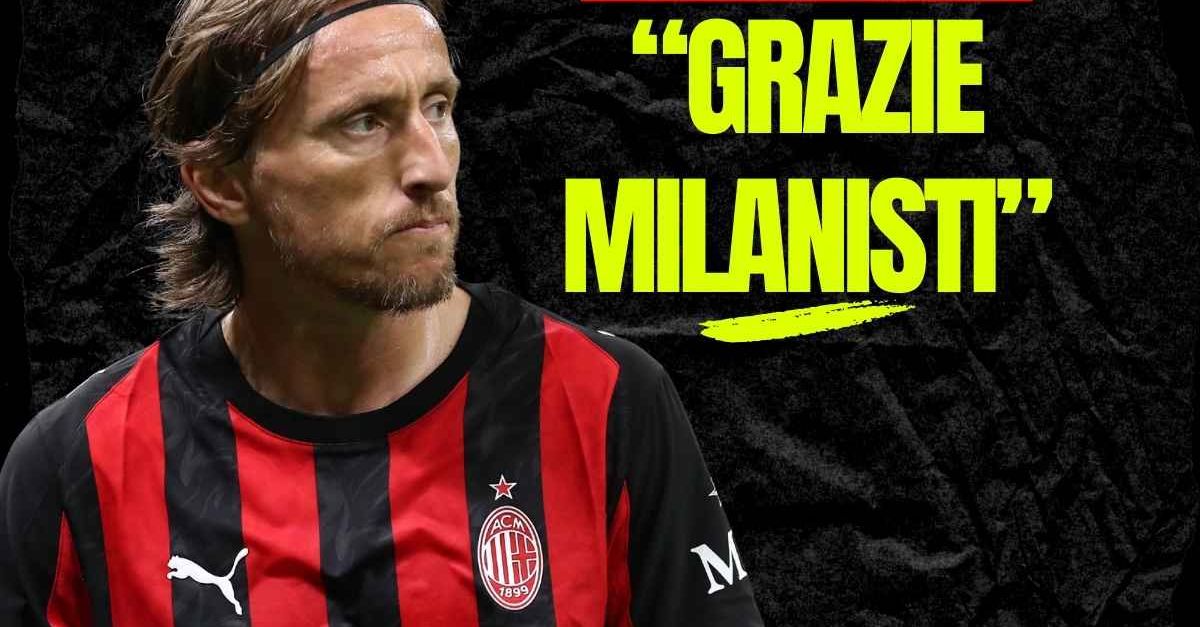 milan modric grazie di cuore a tutti i milanisti video