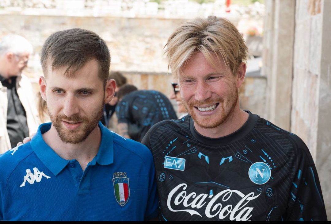 Che bella iniziativa del Napoli! Onorata la Nazionale non vedenti – LA FOTOGALLERY