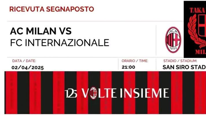 Derby di Coppa Italia: sui social è già biglietti-show  Biglietti derby