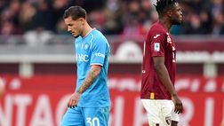 Torino-Napoli 3-0, il tabellino: espulso Mazzocchi dopo 4 minuti dal suo ingresso