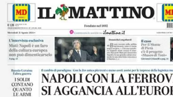 PRIMA PAGINA IL MATTINO OGGI: “Sprint Lukaku, 10 milioni dividono Napoli e Chelsea”
