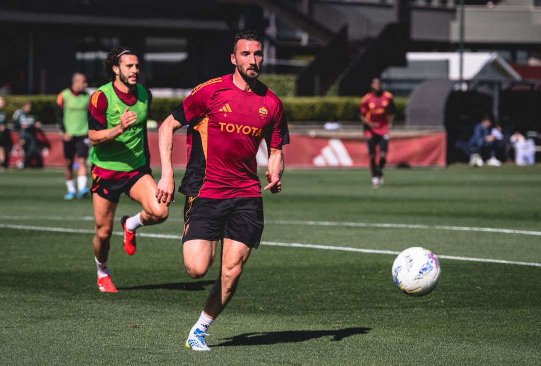 Roma, l’allenamento a Trigoria a tre giorni dal Pisa – FOTO GALLERY - immagine 5