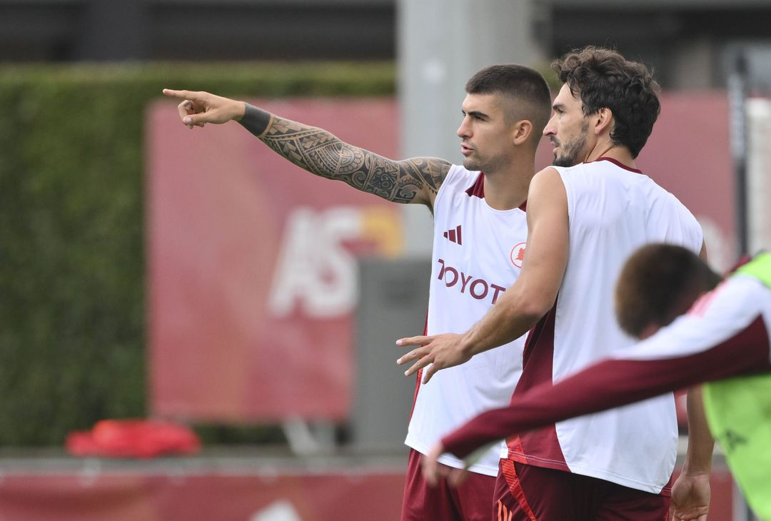 Roma, allenamento a Trigoria senza i nazionali – FOTO GALLERY - immagine 8