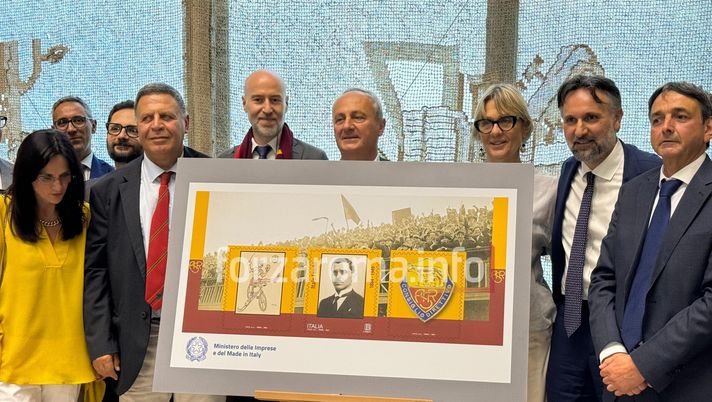 Roma, presentato il francobollo per Italo Foschi. Presente De Sisti Roma, presentato il francobollo per Italo Foschi. Presente De Sisti - immagine 1