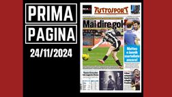 Prima pagina Tuttosport: a San Siro tra Milan e Juventus è 0-0 horror