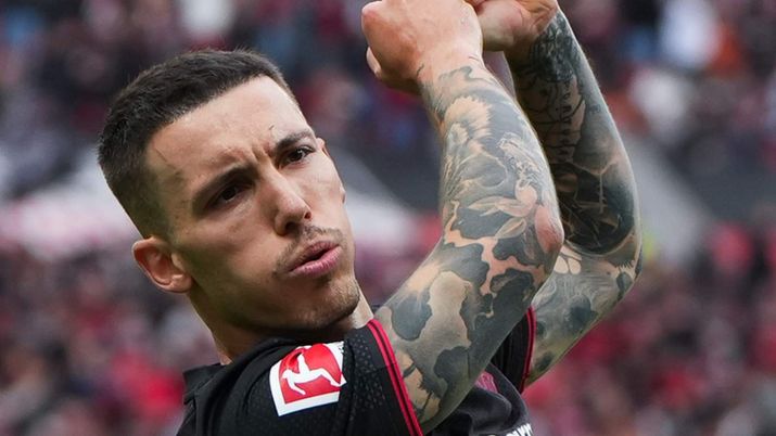 Grimaldo difensore qui con la maglia del Byer Leverkusen