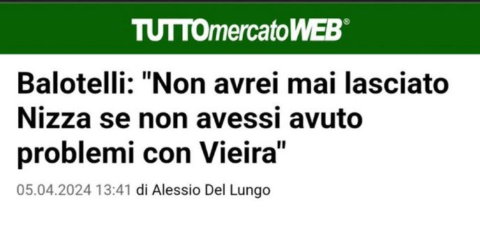 Gila va via e arriva Vieira! Chi lo dice a Balotelli?- immagine 2