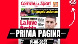 Prima pagina Corriere dello Sport: Hojlund, il Milan avanza. Segnali positivi