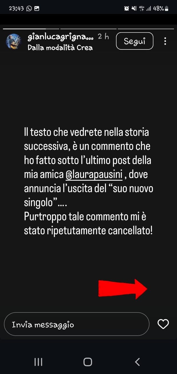 Laura Pausini annuncia un nuovo singolo. Scoppia la polemica con Gianluca Grignani- immagine 2