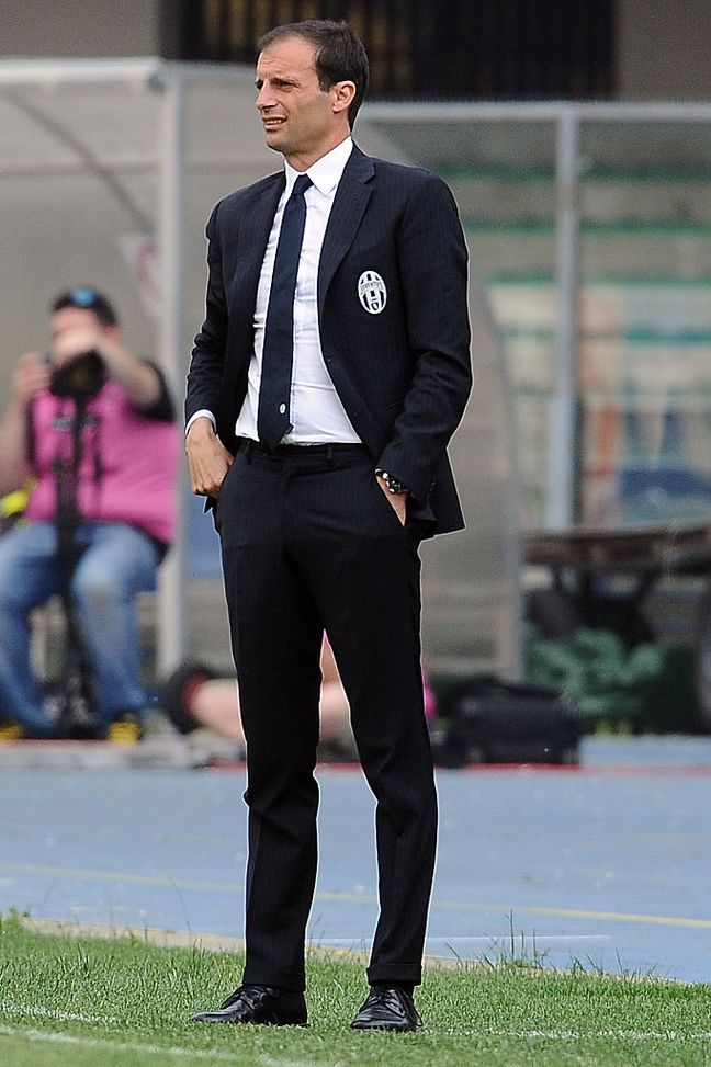 Massimiliano Allegri durante Verona-Juventus 2-2 del 30 maggio 2015 (Foto di Mario Carlini / Iguana Press/Getty Images)  Morata-Verona-Milan