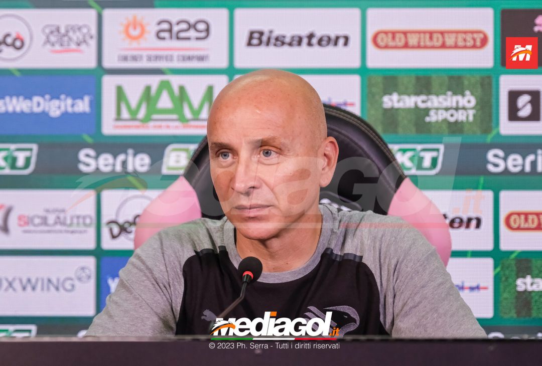 FOTO PALERMO, verso la Reggiana: Eugenio Corini in sala stampa (GALLERY) - immagine 7