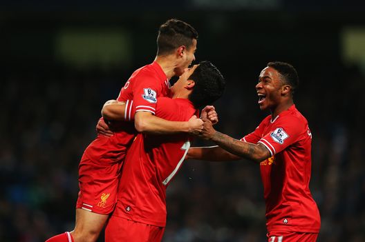 Suarez, Sterling e Coutinho. (Photo by Alex Livesey/Getty Images) Inter-Liverpool, ricordate Philippe Coutinho? Da mistero nerazzurro a mister 160 milioni col Barça- immagine 7