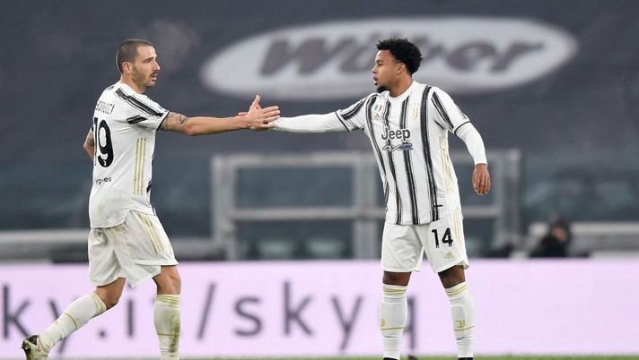 TURIN, ITALY - DECEMBER 05: Weston McKennie of Juventus celebrates after scoring his team's first goal with teammate Leonardo Bonucci during the Serie A match between Juventus and Torino FC at Allianz Stadium on December 05, 2020 in Turin, Italy. (Photo by Daniele Badolato - Juventus FC/Juventus FC via Getty Images) Juventus, i convocati di Pirlo per il Torino: 6 i bianconeri assenti - immagine 1