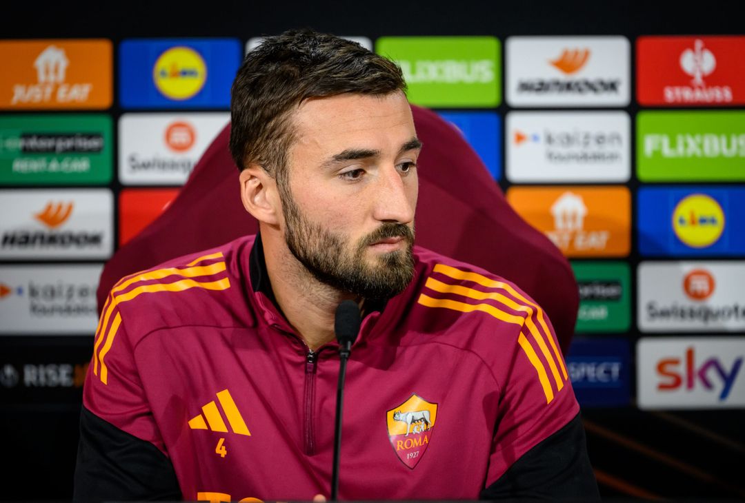 Roma-Midtjylland, la conferenza stampa di Gasperini e Cristante – FOTO GALLERY - immagine 11