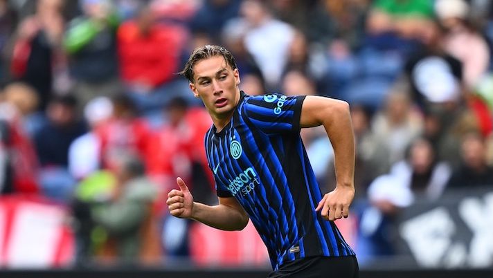 SEATTLE, WASHINGTON - JUNE 21: Francesco Pio Esposito of FC Internazionale in action during the FIFA Club World Cup 2025 group E match between FC Internazionale Milano and Urawa Red Diamonds at Lumen Field on June 21, 2025 in Seattle, Washington. (Photo by Mattia Pistoia - Inter/Inter via Getty Images) Formazione Inter, la probabile per il River: da Pio Esposito e Dumfries a Dimarco e Acerbi - immagine 1