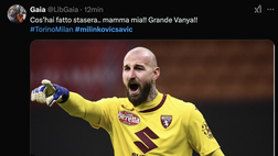 Torino-Milan 2-1, Le reazioni social:”Cosa hai fatto stasera! Grande Vanja!”
