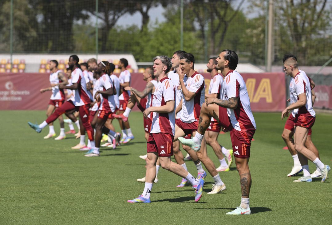 Trigoria, la seduta di allenamento a due giorni dalla Fiorentina – FOTO GALLERY - immagine 21