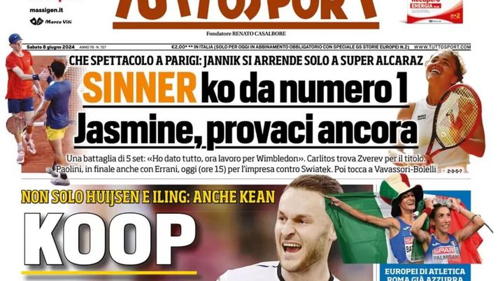 prima pagina tuttosport oggi