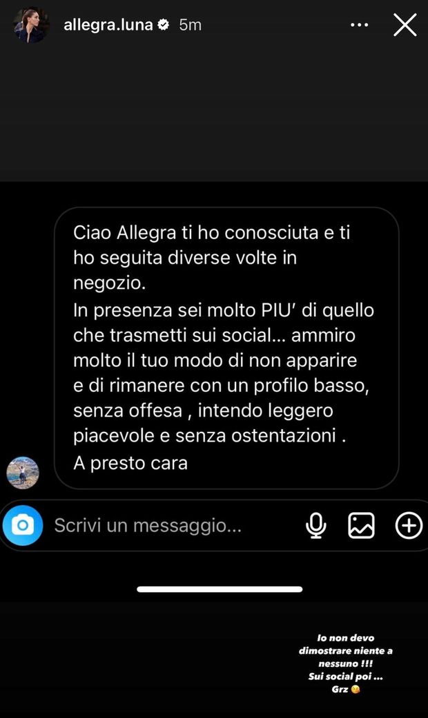 Lady Candreva pubblica un complimento un po’ seccata: “Non devo dimostrare niente a nessuno”- immagine 2