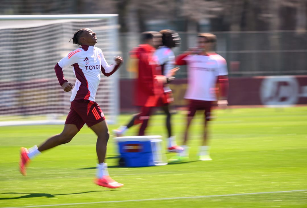 Trigoria, la rifinitura alla vigilia dell’Athletic Club – FOTO GALLERY - immagine 32