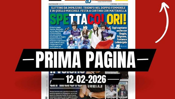 Prima pagina Tuttosport: 'Sabato Inter-Juventus, il veleno dell'ex Spalletti'