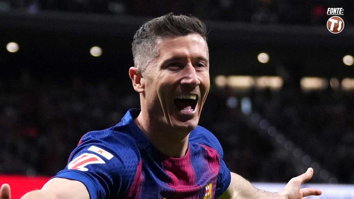 Robert Lewandowski attaccante Barcellona obiettivo del Milan e della Juventus per il calciomercato estivo 2026