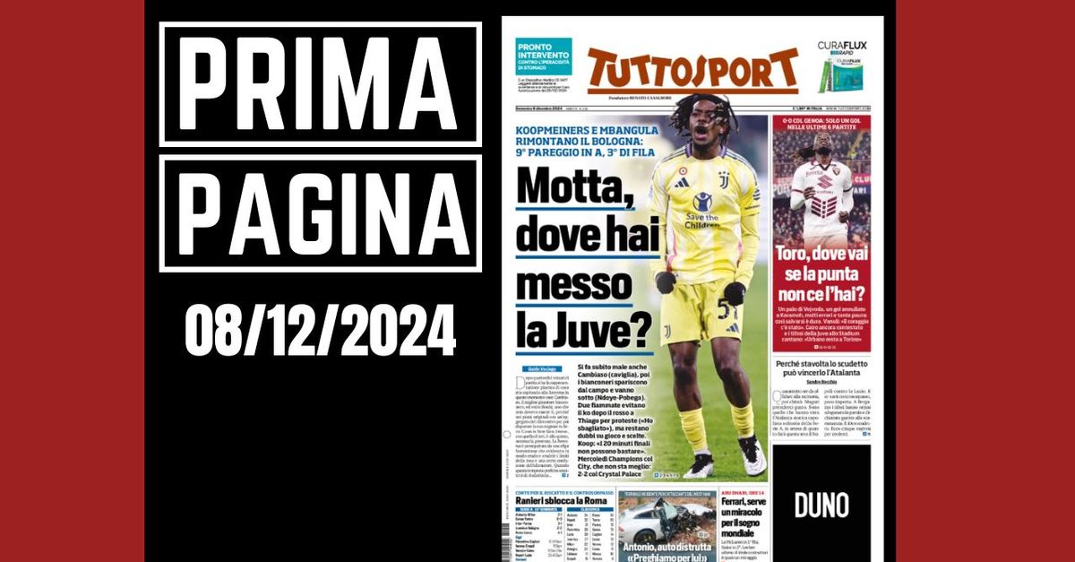 Prima pagina Tuttosport: perché stavolta l’Atalanta può vincere lo Scudetto