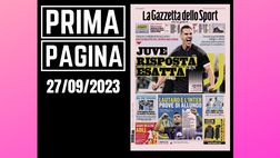 Prima pagina Gazzetta dello Sport: “Juve risposta esatta”