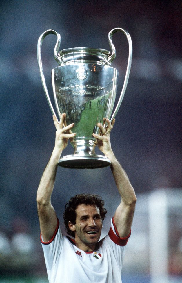 (foto tratta da profilo X @ChampionsLeague) Franco Baresi