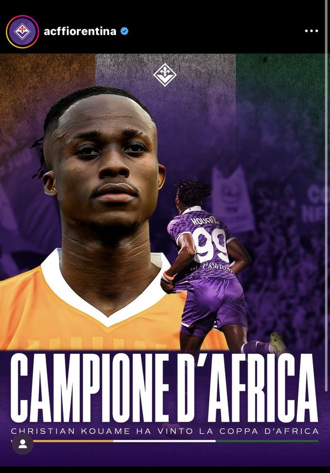 FOTO – La Fiorentina festeggia Kouamé campione d’Africa - immagine 1