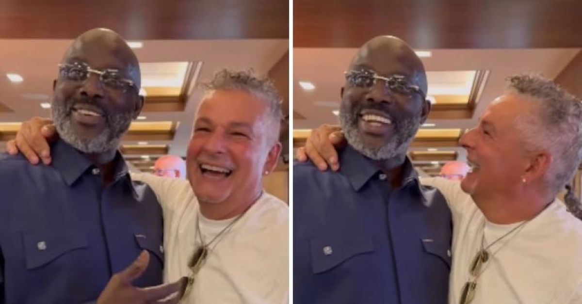 VIDEO / Abbracci e risate, l’incontro tra George Weah e Roberto Baggio VIDEO / Abbracci e risate, l’incontro tra George Weah e Roberto Baggio