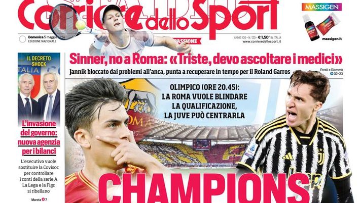 EDICOLA / CdS: Solo il Sassuolo sa battere l’Inter. Laurienté piega Inzaghi - immagine 1