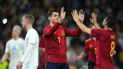 Spagna, Morata preoccupa: si è allenato a parte ed è a rischio per la Danimarca