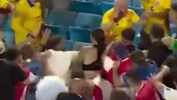 VIDEO Copa America, maxi rissa tra tifosi colombiani e giocatori dell’Uruguay