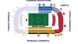 FOTO – La planimetria del Franchi coi lavori: formaggino, percorsi, parcheggi