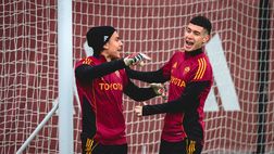 Roma, le ultime dall’allenamento: Dybala e Soulè recuperano, in 5 verso il forfait