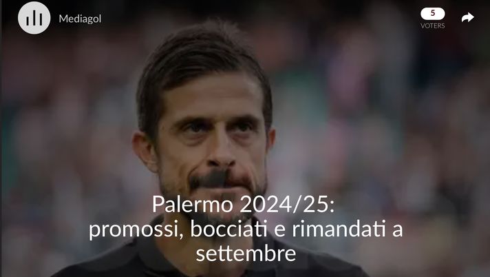 SONDAGGIO: Palermo FC, vota promossi e bocciati del 2024/25- immagine 1