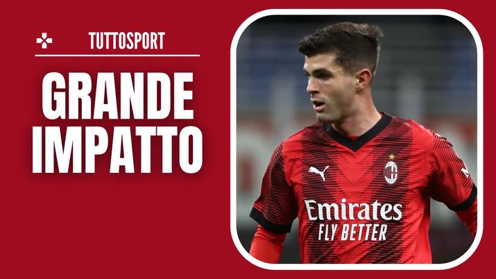 Atalanta-Milan Serie A 2023-2024 Pulisic