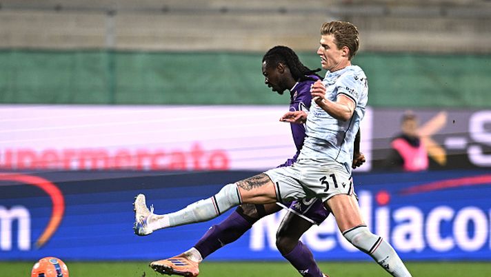 FLORENCE, ITALY - DECEMBER 21: Moise Kean of Fiorentina scores his second goal during the Serie A match between ACF Fiorentina and Udinese Calcio at Artemio Franchi on December 21, 2025 in Florence, Italy. (Photo by Image Photo Agency/Getty Images) Udinese News – Runjaic rimane sul classico? Le probabili - immagine 1