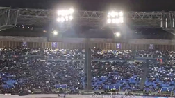 Napoli-Monza, gioco di luci al Maradona alla lettura delle formazioni