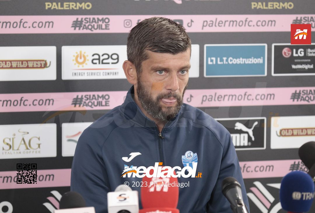 FOTO Palermo-Pinzolo 1-1, la gallery delle conferenze dei tecnici Corini e Donati - immagine 2