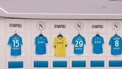 GALLERY Lo spogliatoio azzurro è pronto per Napoli-Juventus: c’è una novità