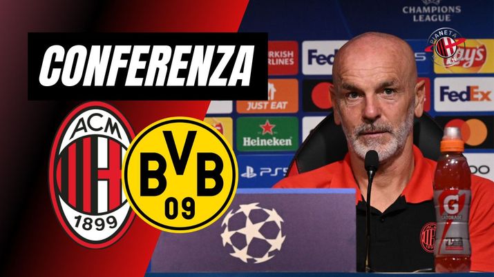 Conferenza Stampa Stefano Pioli AC Milan Milan-Borussia Dortmund Champions League 2023-2024
