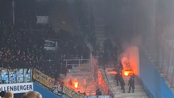 Derby dell’Est, disordini in Hansa Rostock-Dinamo Dresda: interviene la polizia