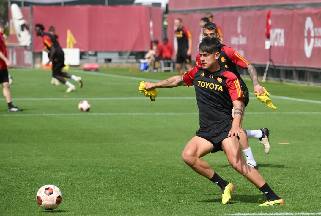 Roma, allenamento a Trigoria in vista del Milan: c’è Azmoun – FOTO GALLERY - immagine 24