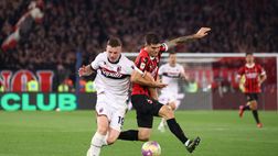 Milan-Bologna, polemiche sul mancato secondo cartellino giallo a Ferguson