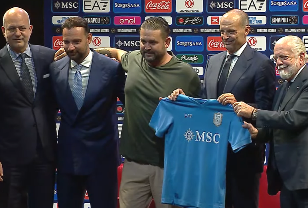 Allegri e De Laurentiis con la maglia del Napoli del Centenario – LA GALLERY - immagine 3
