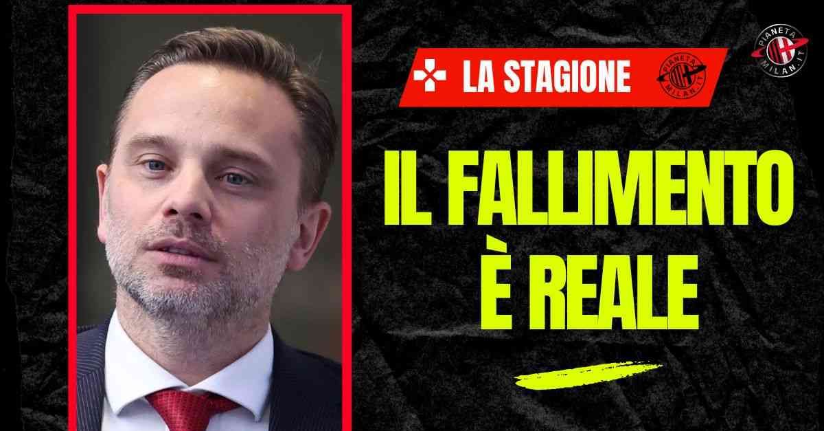Milan, il fallimento è reale: non giocherai in Europa. C’è una dirigenza da ribaltare Milan, il fallimento è reale: non giocherai in Europa. C’è una dirigenza da ribaltare