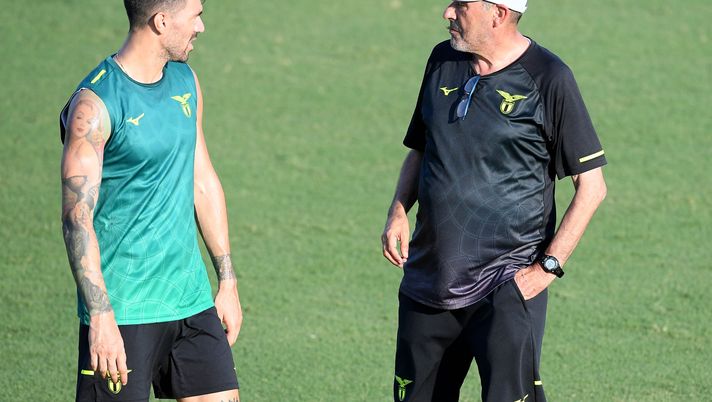 Romagnoli e Maurizio Sarri