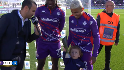 VIDEO – Dodò in campo col figlio: “Lui è un fiorentino vero e tifa Fiorentina”